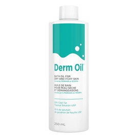 Dermtek Derm Oil - Antipruritic - Moisturizing - therapeutic bath oil for dry, itchy and scaly skin caused by psoriasis, eczema and other dermatoses.