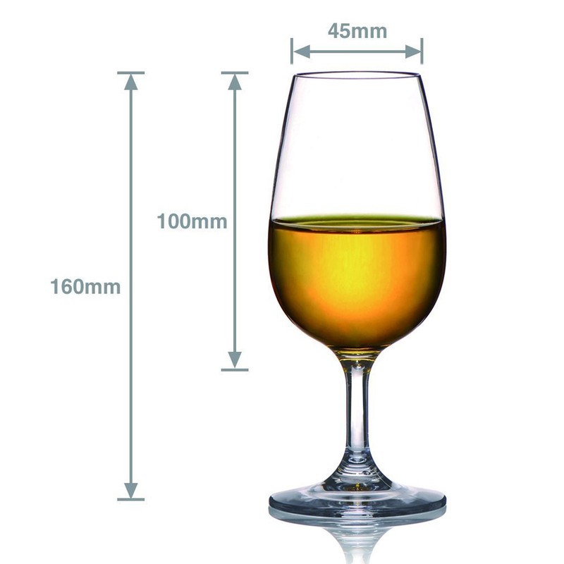 MICHLEY Unbreakable Stemmed Wine Glasses, 100% Tritan Plastic Snifter Glasses,