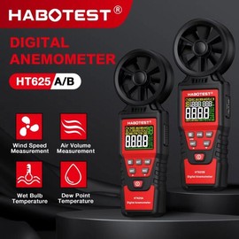 HABOTEST 휴대용 풍속계 HT625 디지털 LC 계량기 [HT625B] HABOTEST Portable Anemometer HT625 Digital LC Meter [HT625B]