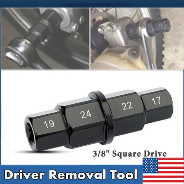 GEARZAAR Motorcycle Front Rear Wheel Axle Hex Spindle Driver Removal