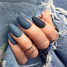 Vishine Shellac UV Nail Polish Gel Blue Colour Set, Gel Nail Polish for Nail Design, 6 Pieces, Shellac Nail Polish Starter Set, 8 ml