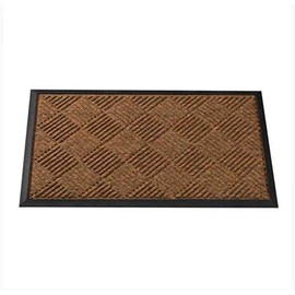 Garden Mile Rubber and Coir Door Mat, Indoor & Outdoor | Non-Slippery Heavy Duty - Stylish & Large Rubber | Weather Resistant Perfect Dust Grabbing Doormats (Chestnut Mat)