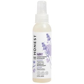 The Honest Company Conditioning Hair Detangler Leave-In Conditioner and Fortifying Spray Tear Free Cruelty-Free Hypoallergenic Lavender Calm 4 Fl Oz
