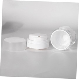 WOONEKY 4pcs Pump Moisturizer Containers Airless Dispenser Jars for Skin Care Leak Travel Cosmetic Bottles for Creams Beauty Products