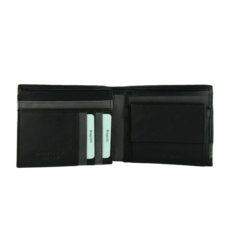 Biagiotti Men's Genuine Leather Wallet with Wallet and Gift Box,
