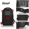 FuninCrea Sling Bag Men's PU Leather Shoulder Bag with 4