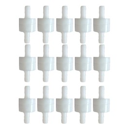 NACX 1/4Inch 6mm One Way Inline Check Valve Non Return Plastic Hose Barb, 8Pcs
