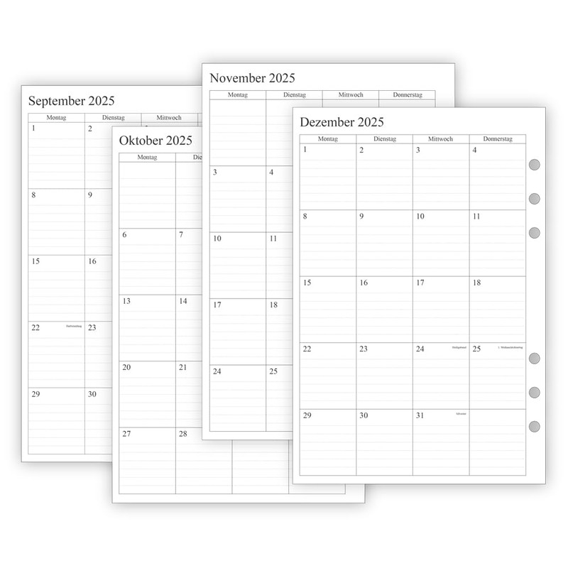 newestor 2026 Weekly Planner Insert A5, 1 Week on 2