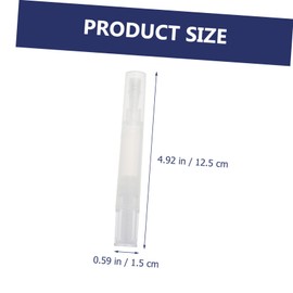 Healeved 4ml Nail Gloss Applicator Pen Cuticle Oil Lip Gloss Makeup Liquids Holder Sturdy Ergonomic for Travel Daily Use