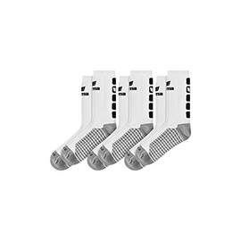 Erima Unisex 3er Pack Classic 5-c Socken, Weiß/Schwarz, 43 EU