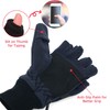Mens Fleece Mitten Gloves Thermal Convertible Mitten w/Flip Thumb Cold
