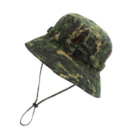 Kisangel Men's Sun Hat Men Beach Hat Mens Fishing Hat Fishing Hats for Men Camouflage Bucket Hat Camouflage Sun Hat Boonie Hat Fisherman's Hat Sun Visor Outdoor Male Jungle Hat
