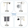 RUMOSE 13 Inch Brushed Nickel Towel Stand Hand Towel Holder