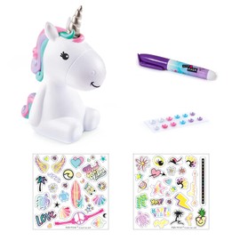 Canal Toys Style for Ever Einhornfigur zum Selbstgestalten - Wunderschönes Unicorn Spielzeug für Mädchen - Einhorn Figur zum Bemalen mit Aufkleber OFG 106 Weiß
