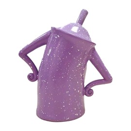 Storage Canister Resin Multifunctional Stylish Food Storage Jar Home Decoration for Jewelry Coffee Purple S