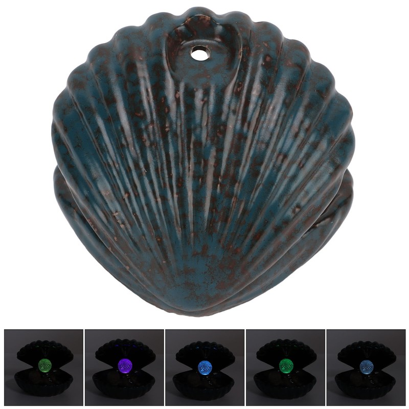 Incense Holder European Style Shell Shape LED Lamp Backflow Aromatherapy