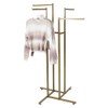 SSWBasics Gold 4-Way Clothing Rack with Straight Arms