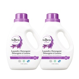 AspenClean AspenClean Natural Laundry Detergent Lavender & Lemongrass - 100% Natural, Organic, HE Liquid Laundry Detergent - Vegan, Cruelty-Free, Biodegradable - Safe for Babies, Pets & Kids - EWG Certified (2