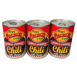Tony Packo's World Famous Chili with Beans 15 oz (3 Cans)