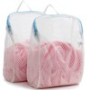 COMLIFE Set of 2 Delicates Honeycomb Mesh Laundry Bag，Use YKK