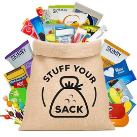 Nut-Free Snacks Variety Pack – 60 Count Peanut-Free and Tree Nut-Free Snack Box for Kids – Individually Wrapped Cookies, Crackers, Chips and Candy – Allergy Friendly School Snack Pack by Stuff Your Sack