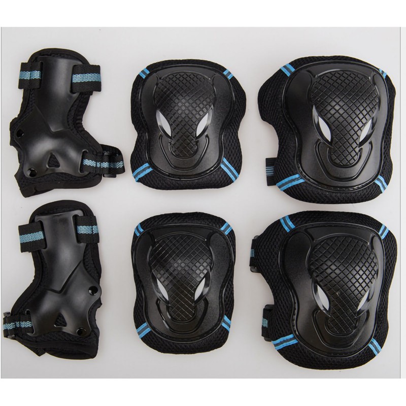 Skating Protection Gear Set Comfortable Breathable Hook and Loop Design