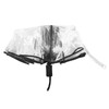 Compact Umbrella Black Transparent Automatic Design Sturdy Structure Travel Umbrella