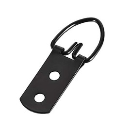 sourcing map D Ring Picture Hangers, 52mm x 20mm Black Assortment Kit for Photo Hanging Solutions, 30 Pcs