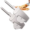 K KIRKWOOD KITCHEN Pizza Cutter, 3-in-1 Stainless Steel Pizza Cutter