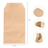 Florskoye Flat Kraft Paper Treat Bags Brown 100 Pack, 5x7