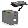 Umtiti A4-Size File Organizer Box（Folders not included. File Folder Storage,