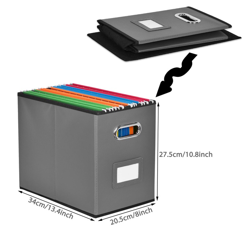 Umtiti A4-Size File Organizer Box（Folders not included. File Folder Storage,