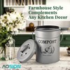 AOSION Countertop Compost Bin Kitchen,Odor Resistant Indoor Compost Bin with