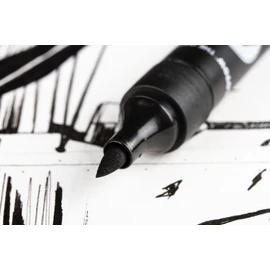 Molotow Blackliner Black Marker Brush - MO200486, Black