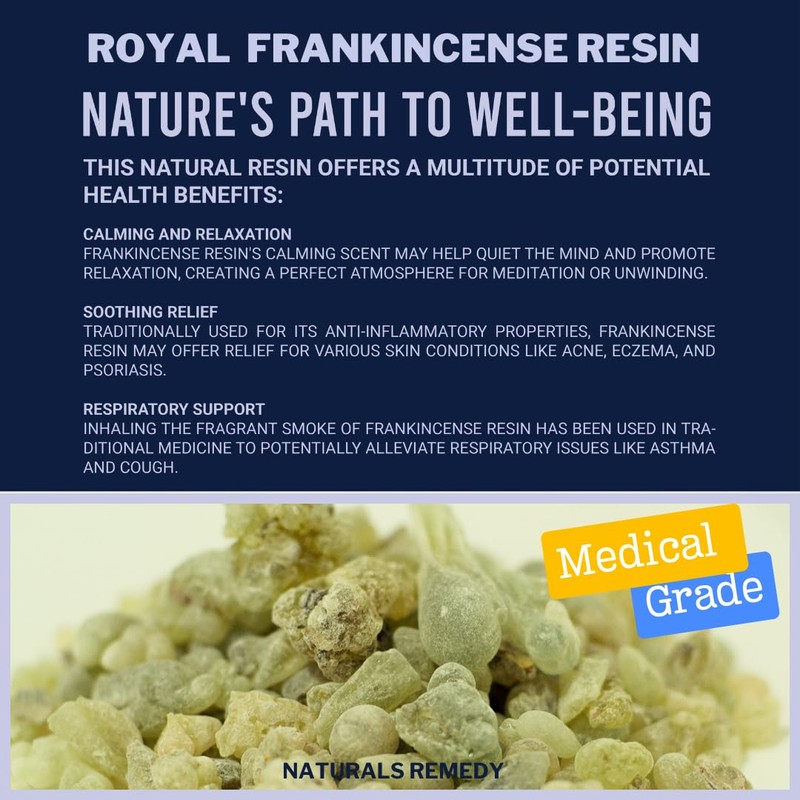BENGRIN Royal Frankincense Resin, 50g, Natural Boswellia Sacra for Aromatherapy