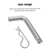 Zerodeko 2pcs Trailer Lock Pin Coated Hitch Pin with Treatment