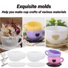 Silicone Molds for Resin, 4PCS Silicone Mould Cups and Resin