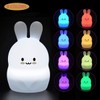 Tekemai Rabbit Night Light for Kids, Bedside Lamp for Children,