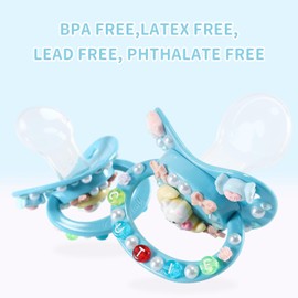 CutiePlusU Adult Sized Dummy for Adults Big Shield DIY Handmade - Blue Moon Bear