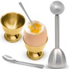 vibedor 5 Pack Egg Shell Opener Set, Stainless Steel Egg