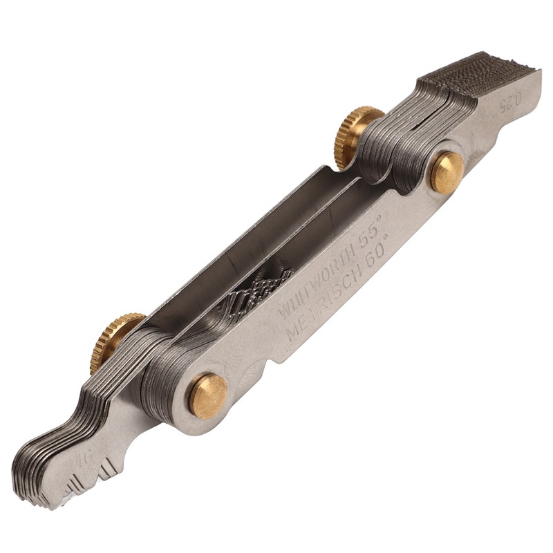 Thread Gauge 55° 60° 52 Blades Metric Imperial Stainless Steel