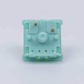 GATERON Goldenrod Yellow Pro Keyboard Switches, Linear 55gf RGB LED Pre-lubed Key Switches Compatible for MX Mechanical Keyboard(110pcs)