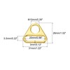 QUARKZMAN 10 Pieces 0.98 Inch Triangle Buckle Adjuster, Triangle D-Ring
