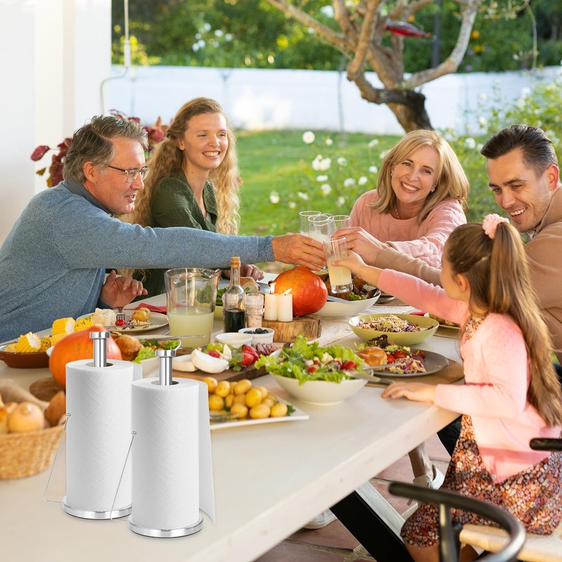 Kitchen Roll Holder, Silver Kitchen Roll Holder Standing with Clamping