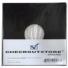50 CheckOutStore Black Paper Record Polylined with Hole for 12"