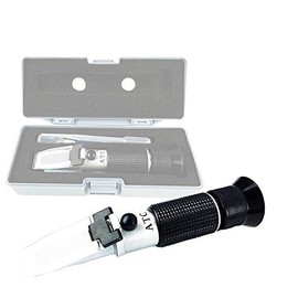 Azzota Portable Aluminum 0-60% Brix Refractometer, with ATC, Heavy-Duty