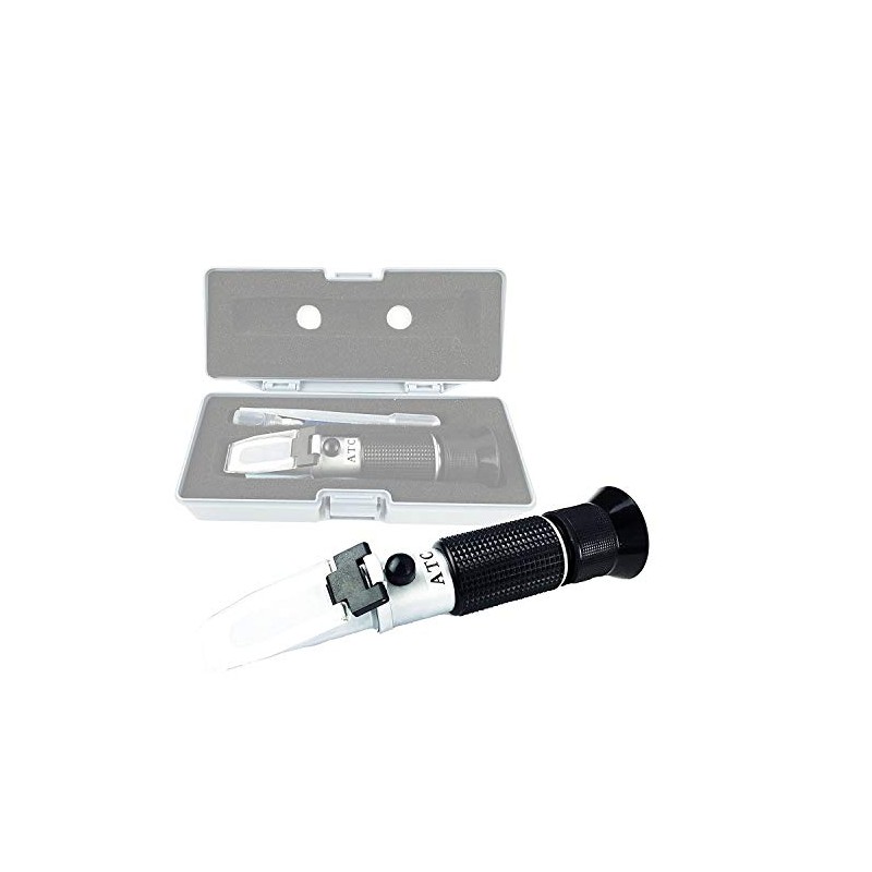 Azzota Portable Aluminum 0-60% Brix Refractometer, with ATC, Heavy-Duty