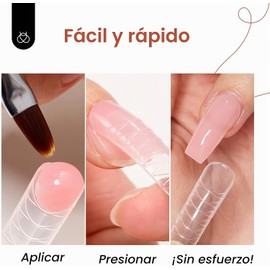 Beetles Kit Polygel para Uñas 4 Colores con Base y Capa Superior