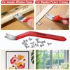 Feekoon Glazier Point Driver, Glazier Setting Tool with 100 Push