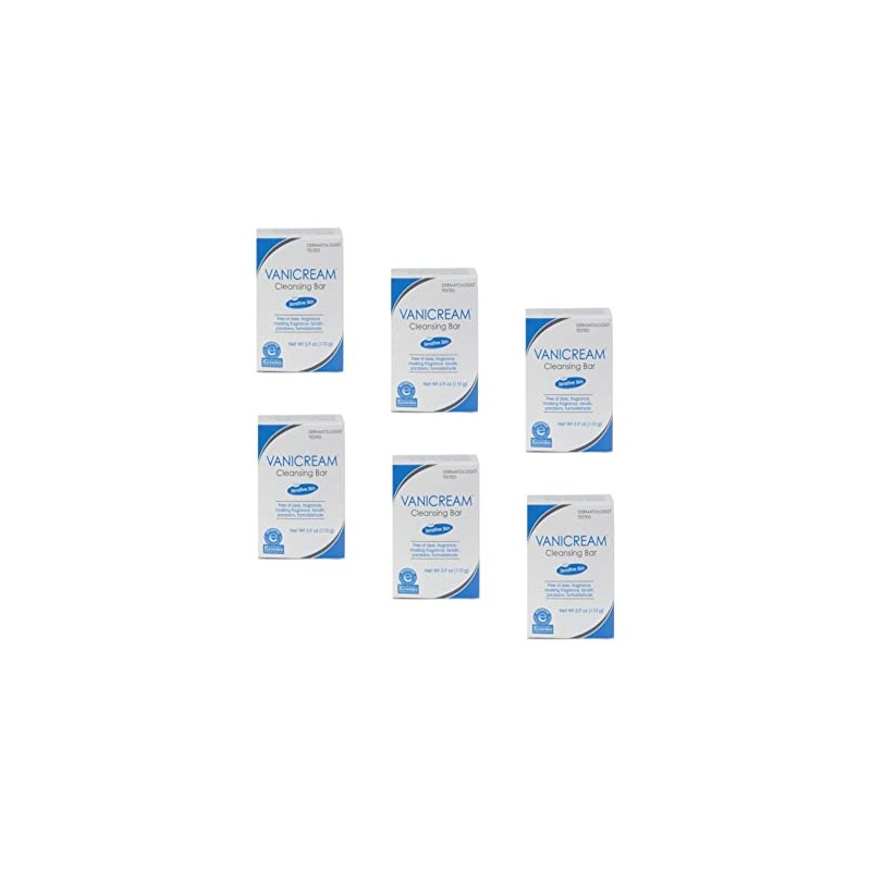 Vanicream Cleansing Bar, 3.9 Ounce (Pack of 6)